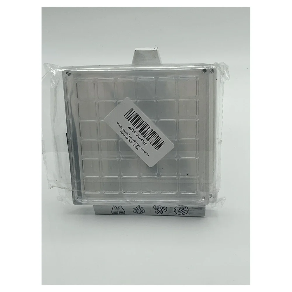 Vodolo 72-Grid Acrylic Hobby Organizer 2-Pack with Tweezers Storage Case NEW